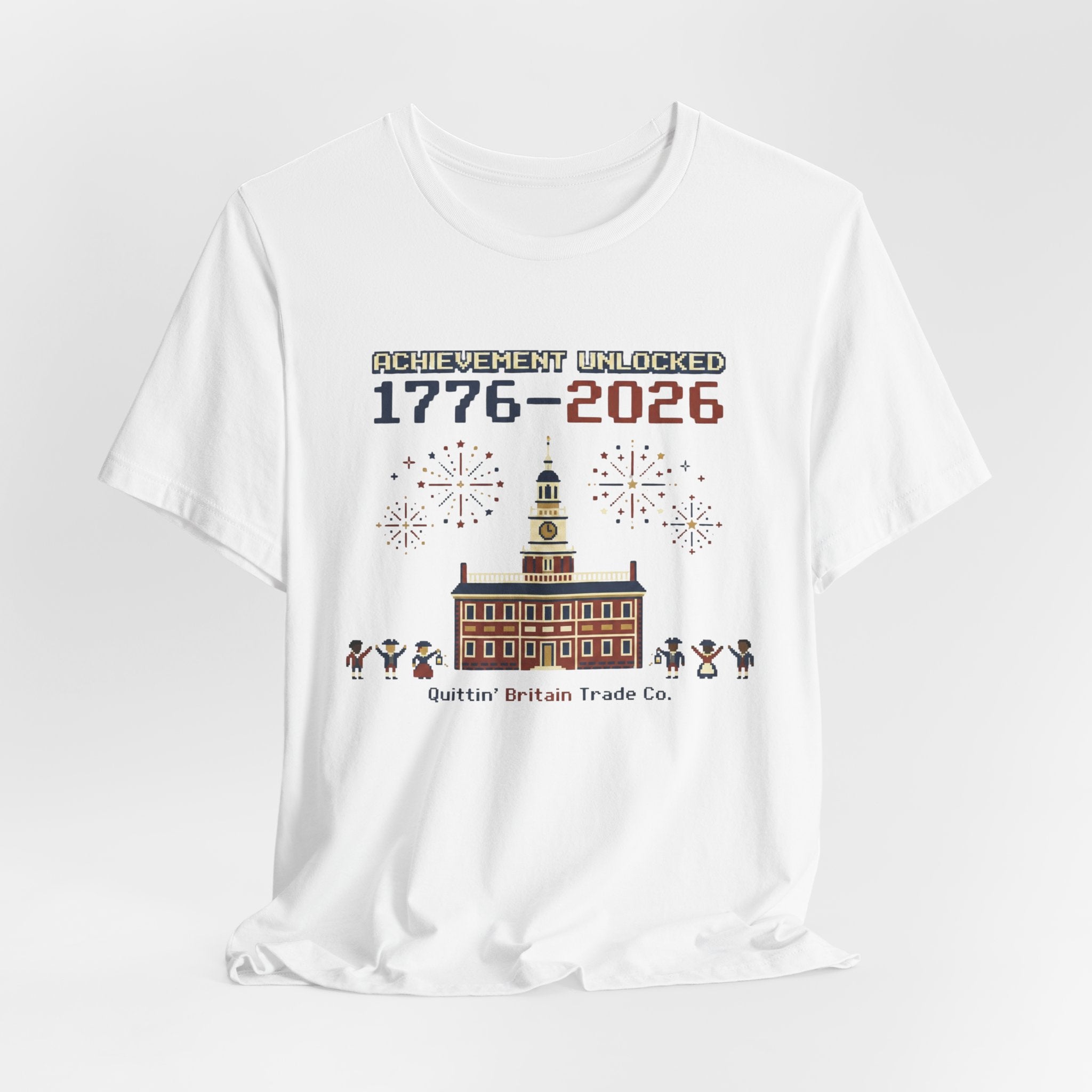 8-Bit Achievement Unlocked Semiquincentennial 1776-2026 T-Shirt
