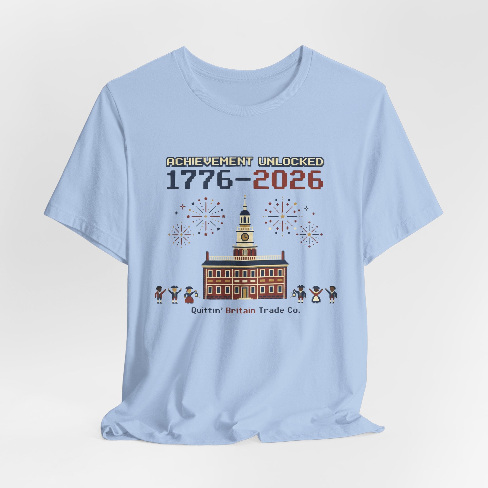 8-Bit Achievement Unlocked Semiquincentennial 1776-2026 T-Shirt