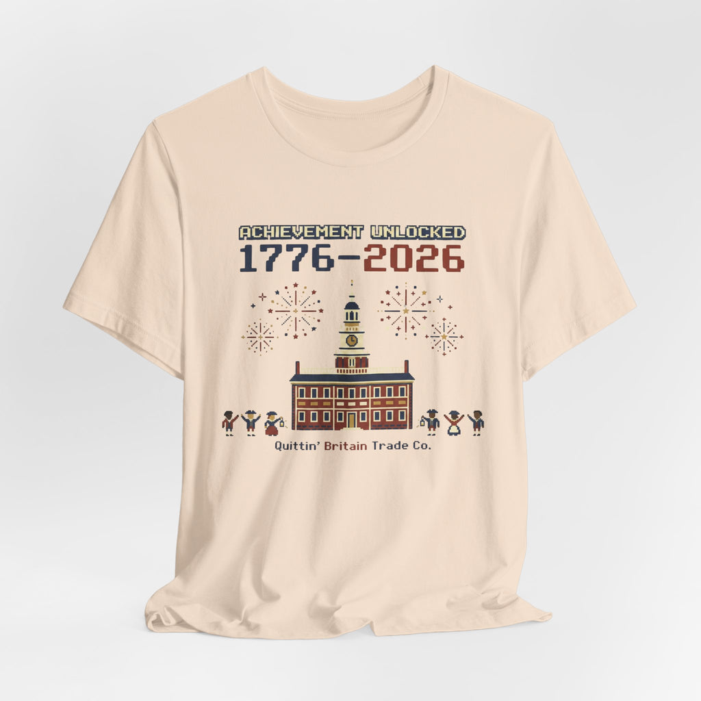 8-Bit Achievement Unlocked Semiquincentennial 1776-2026 T-Shirt