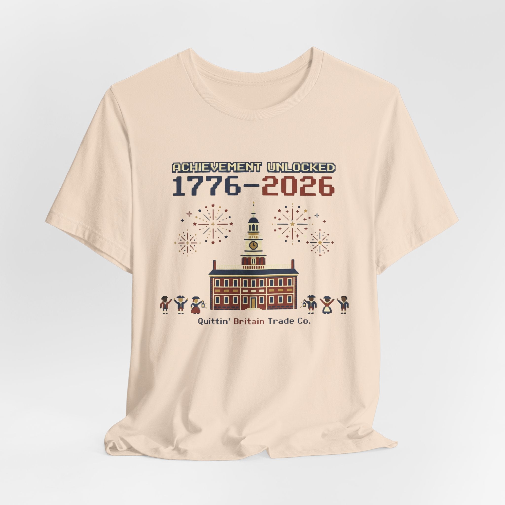 8-Bit Achievement Unlocked Semiquincentennial 1776-2026 T-Shirt