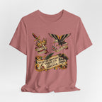 American Traditional Tattoo Quittin' Britain Forever 1776  T-Shirt