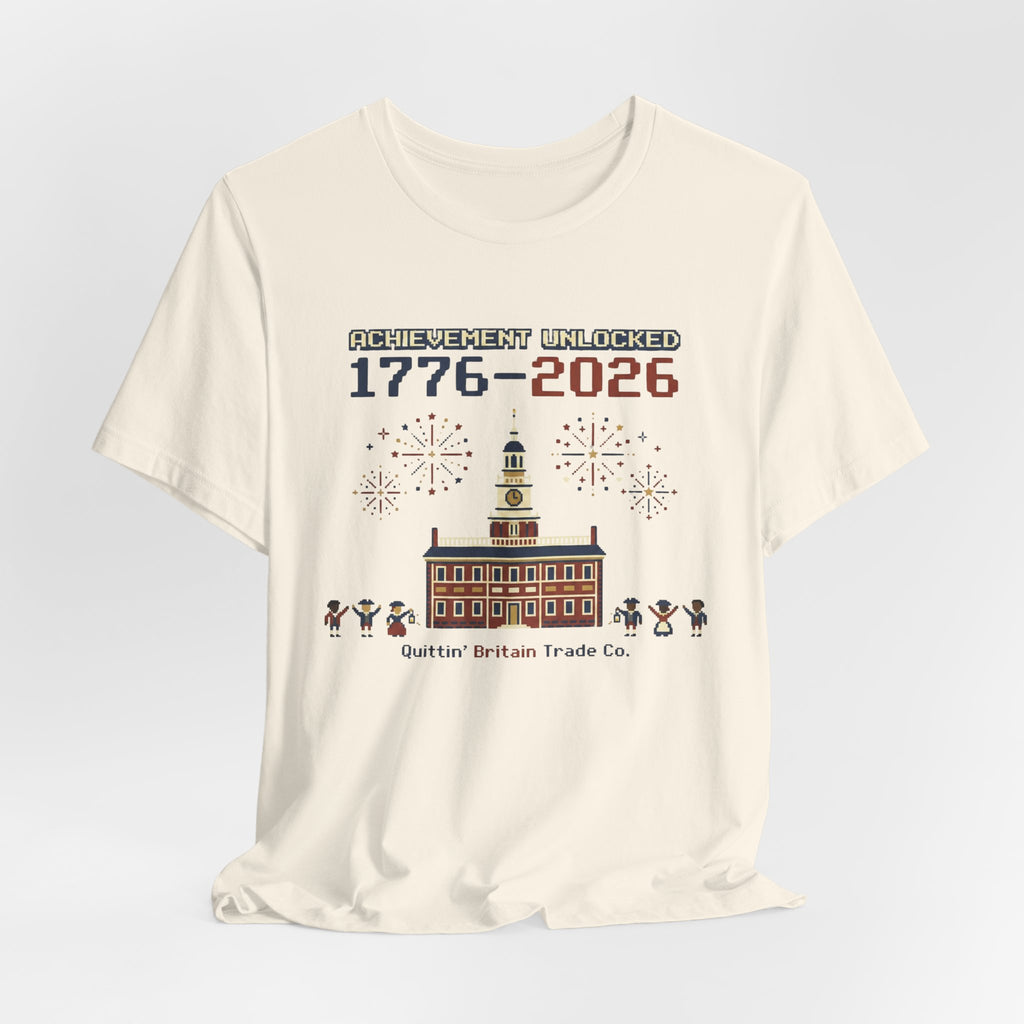 8-Bit Achievement Unlocked Semiquincentennial 1776-2026 T-Shirt