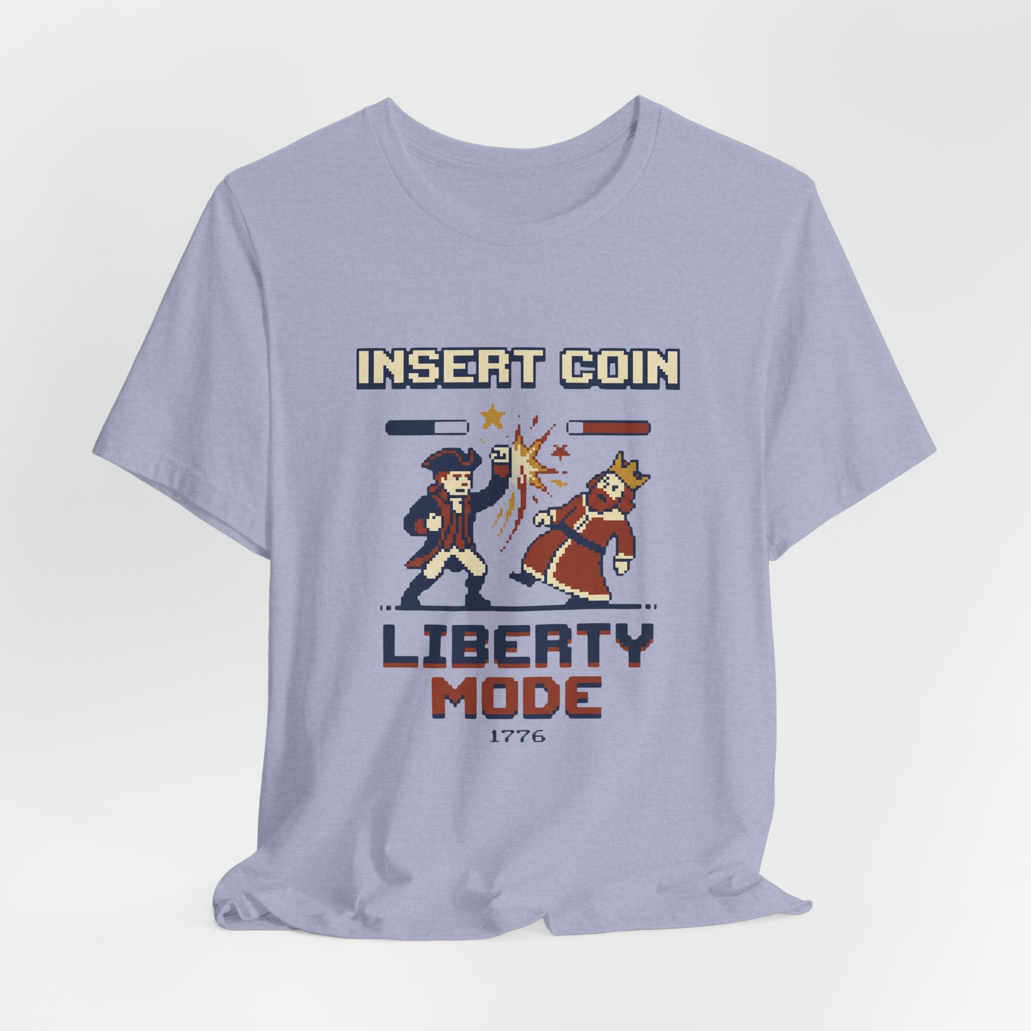 8-Bit Insert Coin Liberty Mode 1776 T-Shirt