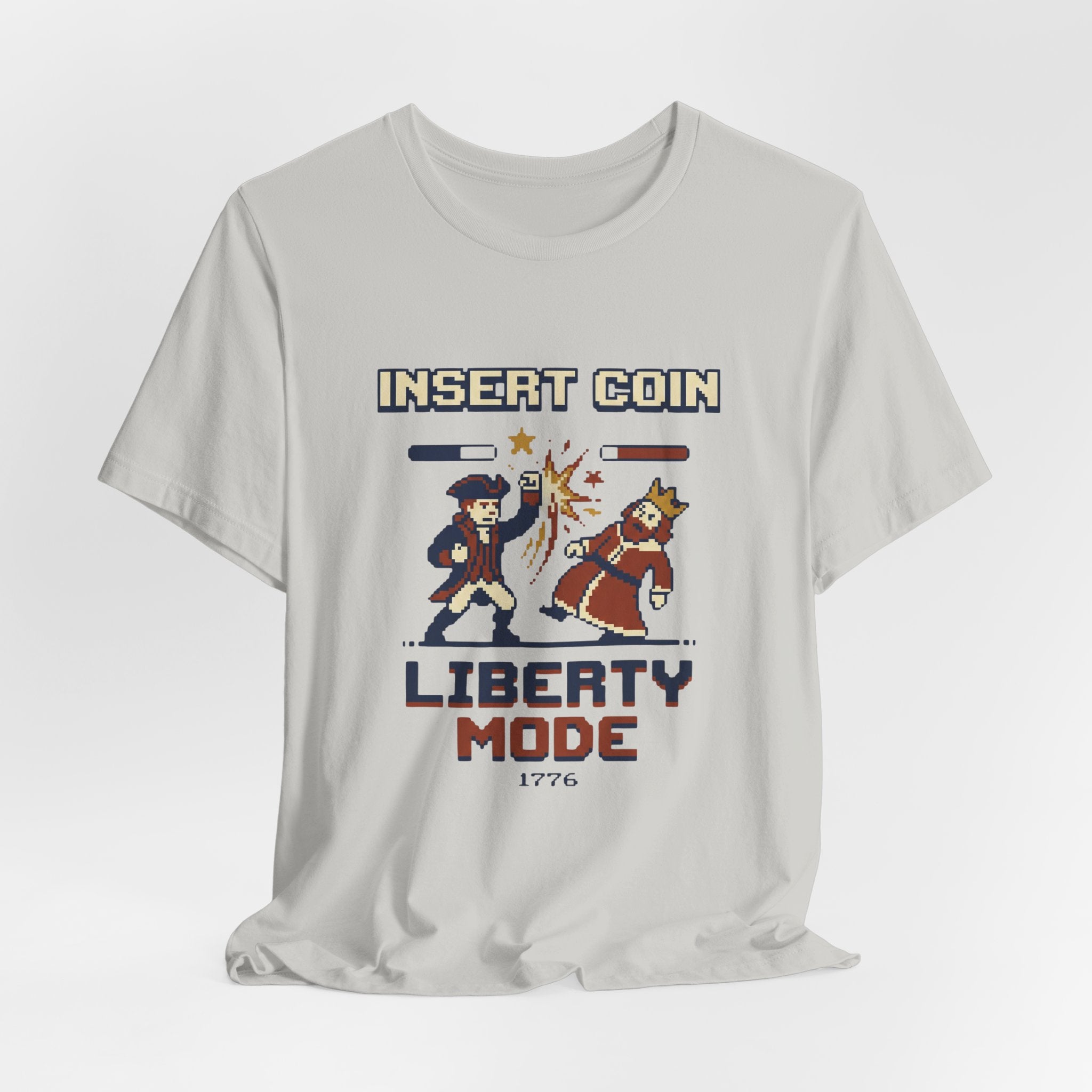 8-Bit Insert Coin Liberty Mode 1776 T-Shirt