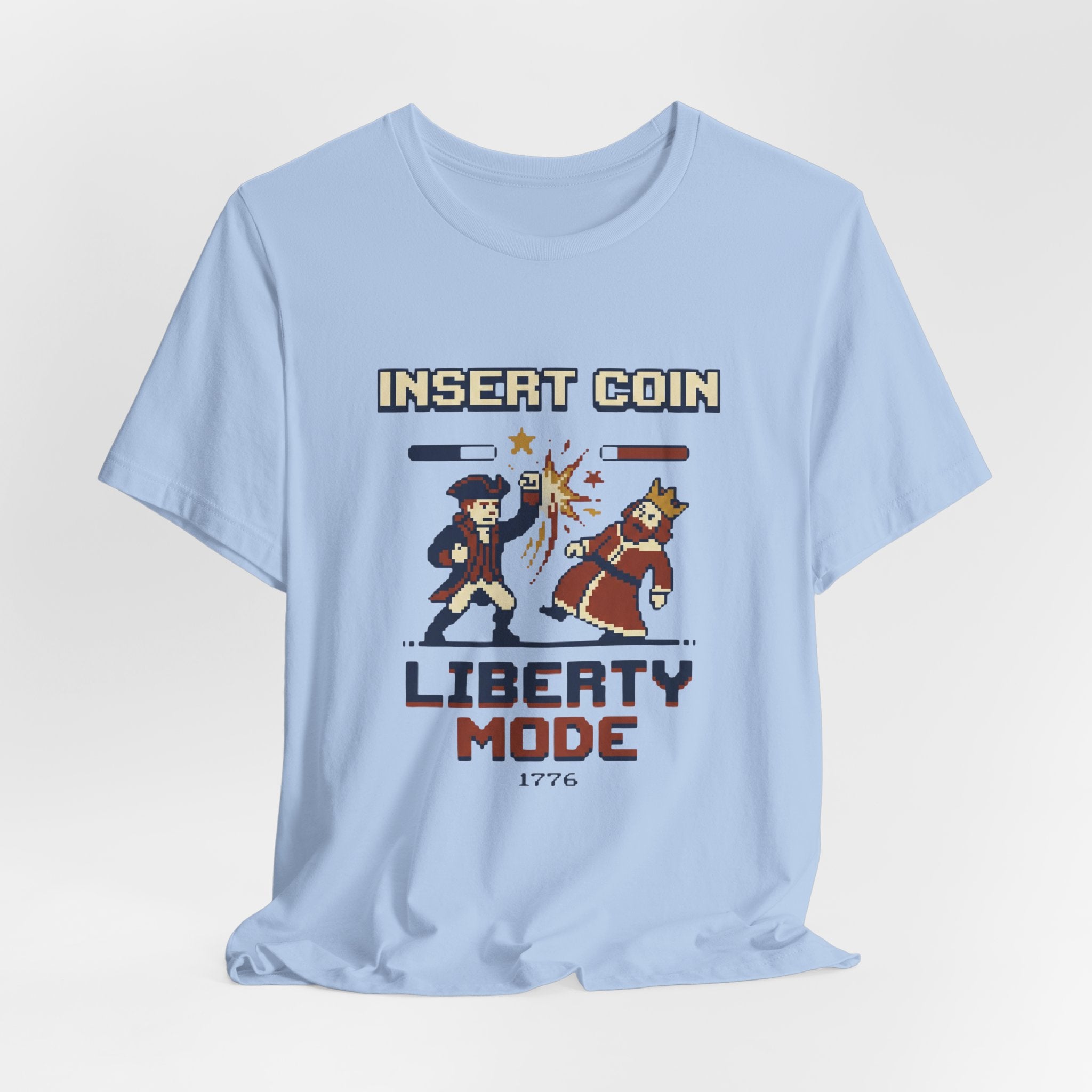 8-Bit Insert Coin Liberty Mode 1776 T-Shirt