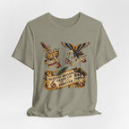 American Traditional Tattoo Quittin' Britain Forever 1776  T-Shirt