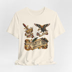 American Traditional Tattoo Quittin' Britain Forever 1776  T-Shirt