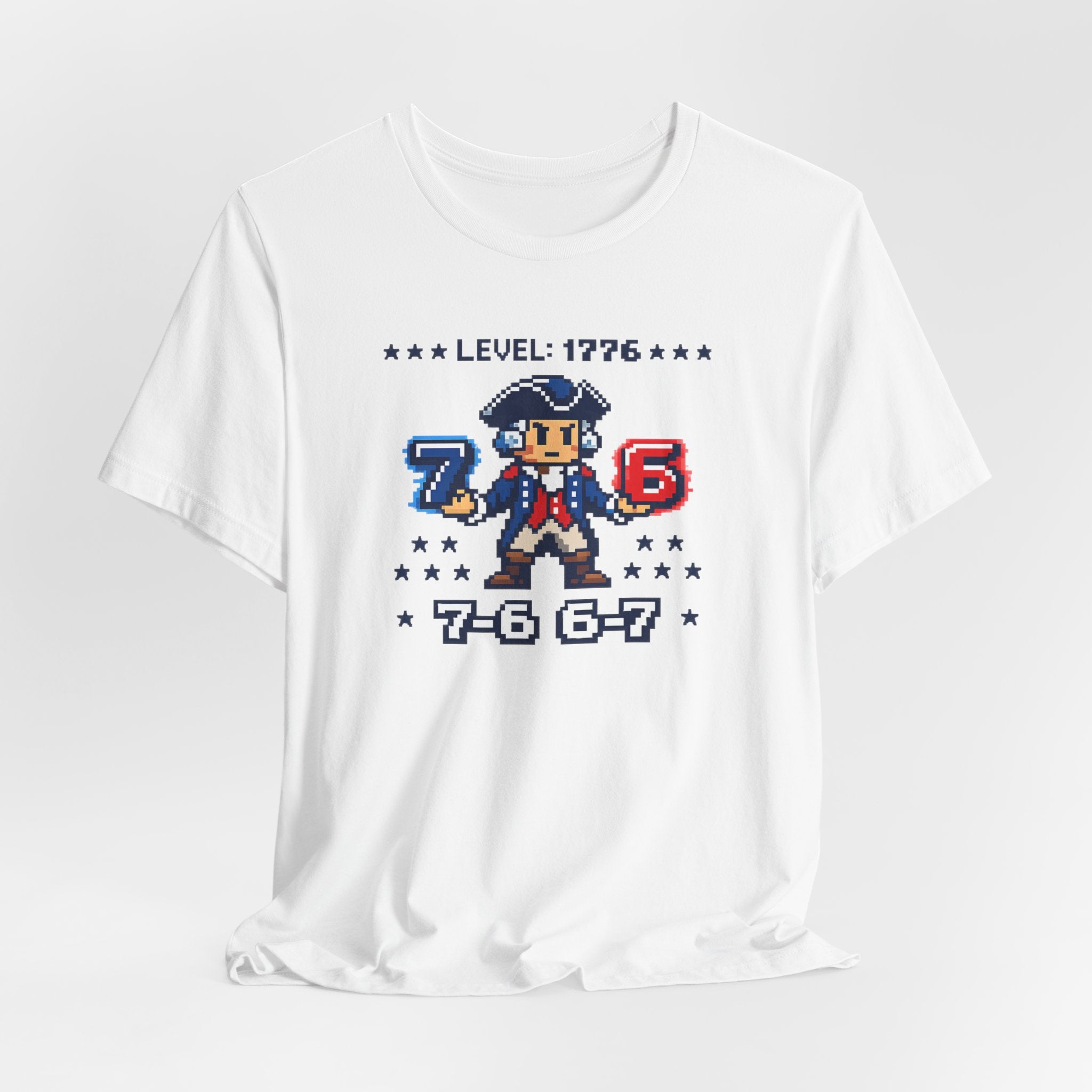 8-Bit George Washington 6-7 7-6 T-Shirt