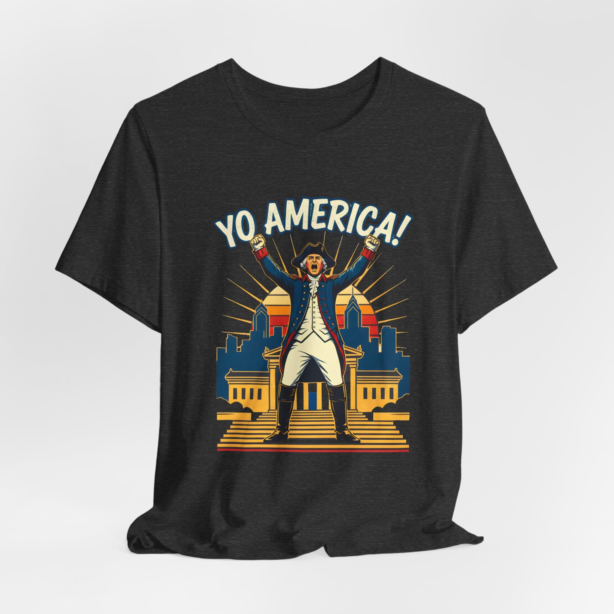 George Washington Yo America! Philadelphia Art Museum Steps T-Shirt