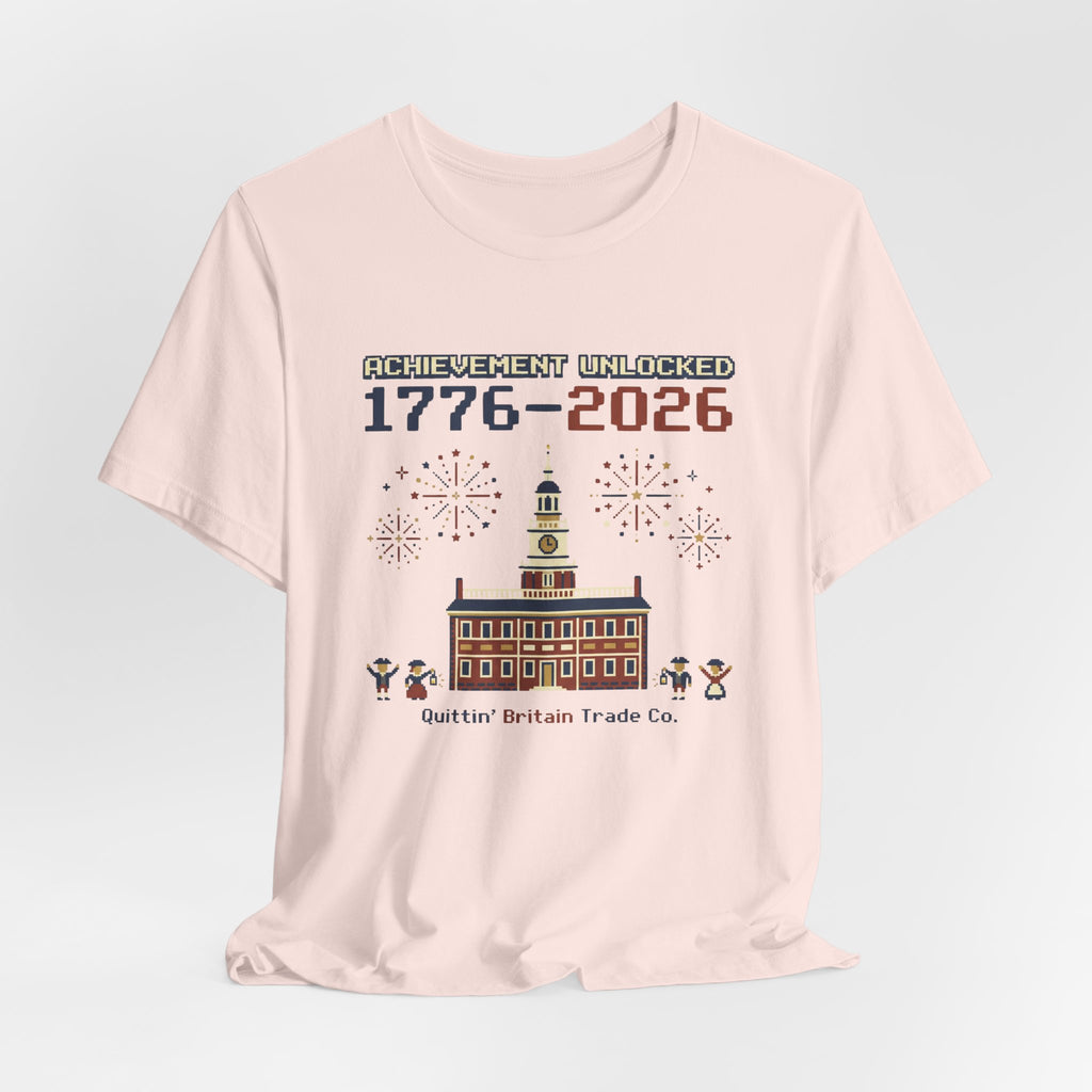 8-Bit Semiquincentennial Achievement Unlocked 1776-2026 T-Shirt