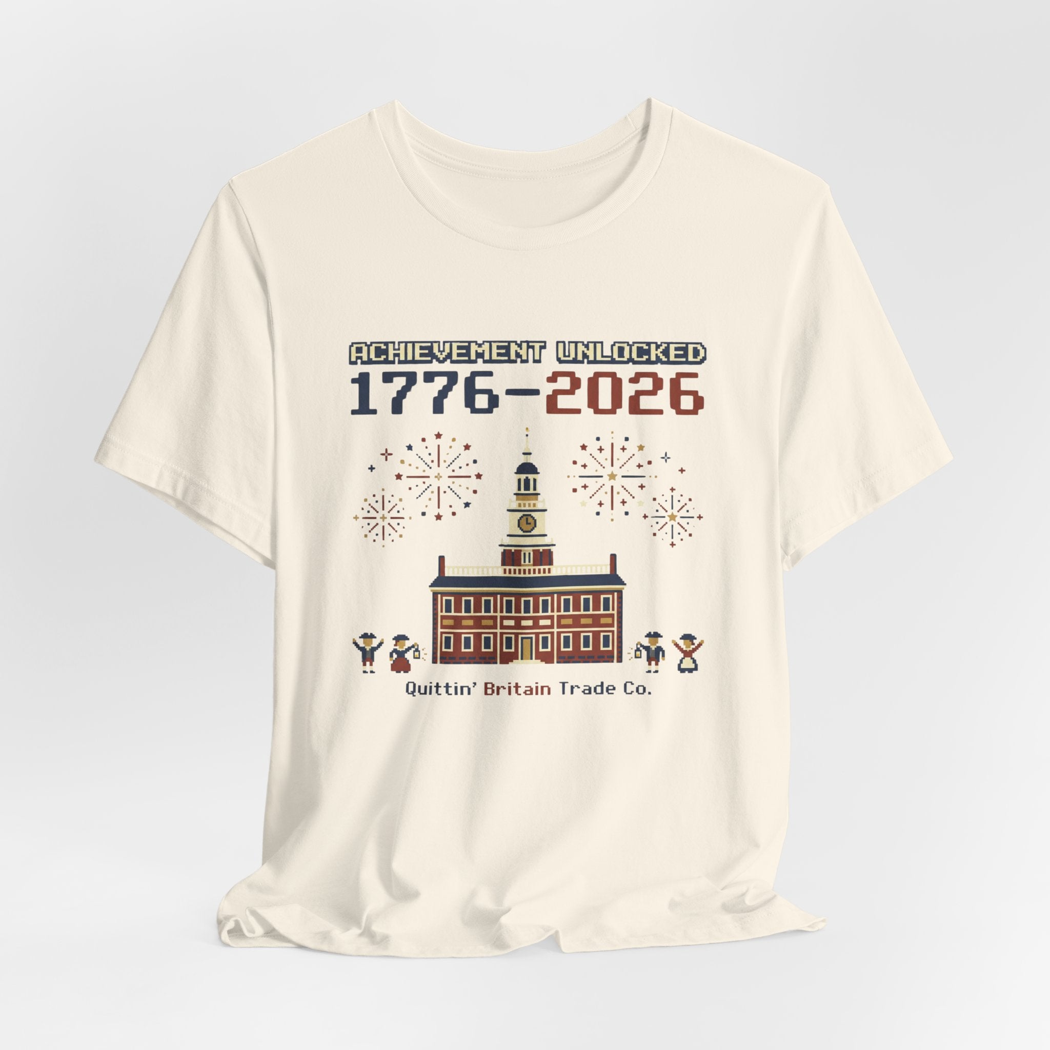8-Bit Semiquincentennial Achievement Unlocked 1776-2026 T-Shirt
