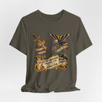 American Traditional Tattoo Quittin' Britain Forever 1776  T-Shirt
