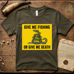 Give Me Fishing or Give Me Death Flag Lure T-Shirt