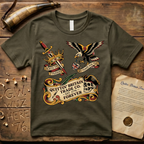 American Traditional Tattoo Quittin' Britain Forever 1776  T-Shirt