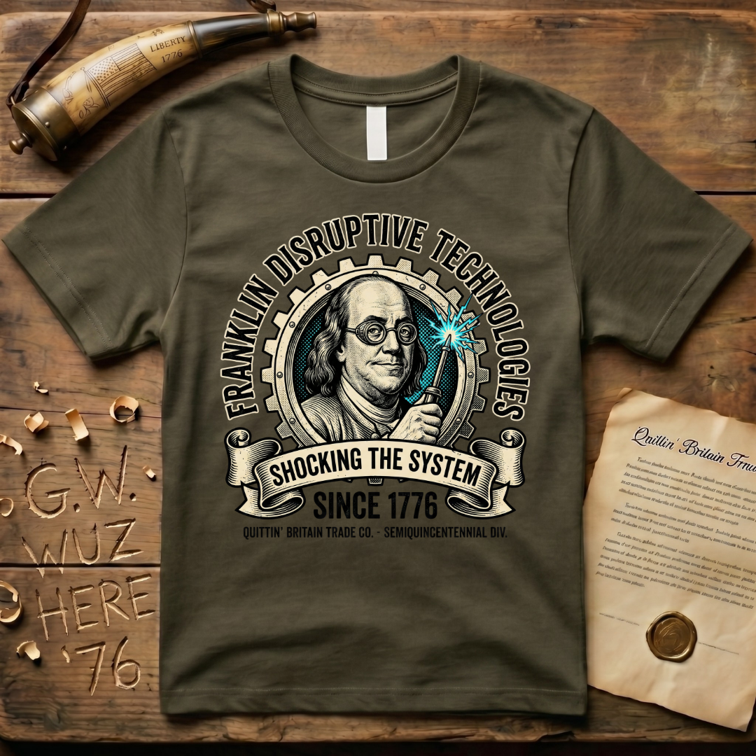 Ben Franklin Disruptive Technologies Shocking the System T-Shirt