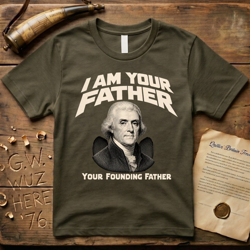 Thomas Jefferson I Am Your Founding Father Dark Father's Day T-Shirt
