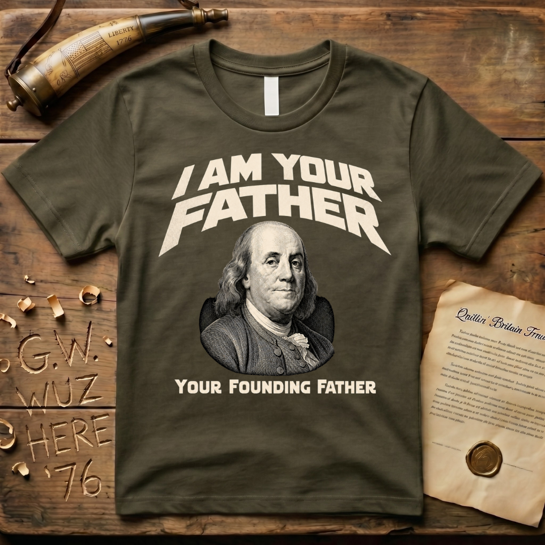 Benjamin Franklin I Am Your Founding Father Dark Father's Day T-Shirt
