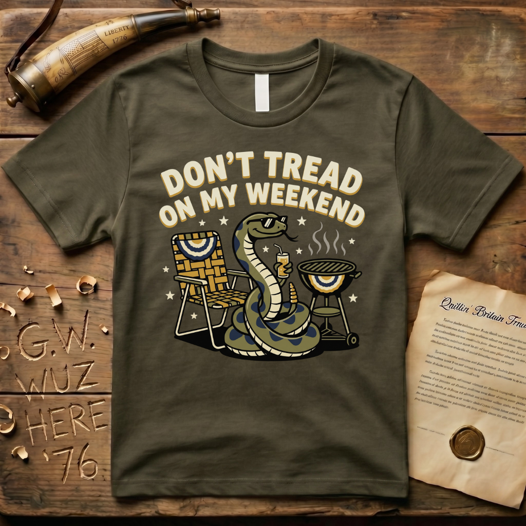 Don't Tread on My Weekend Snake Dark T-Shirt