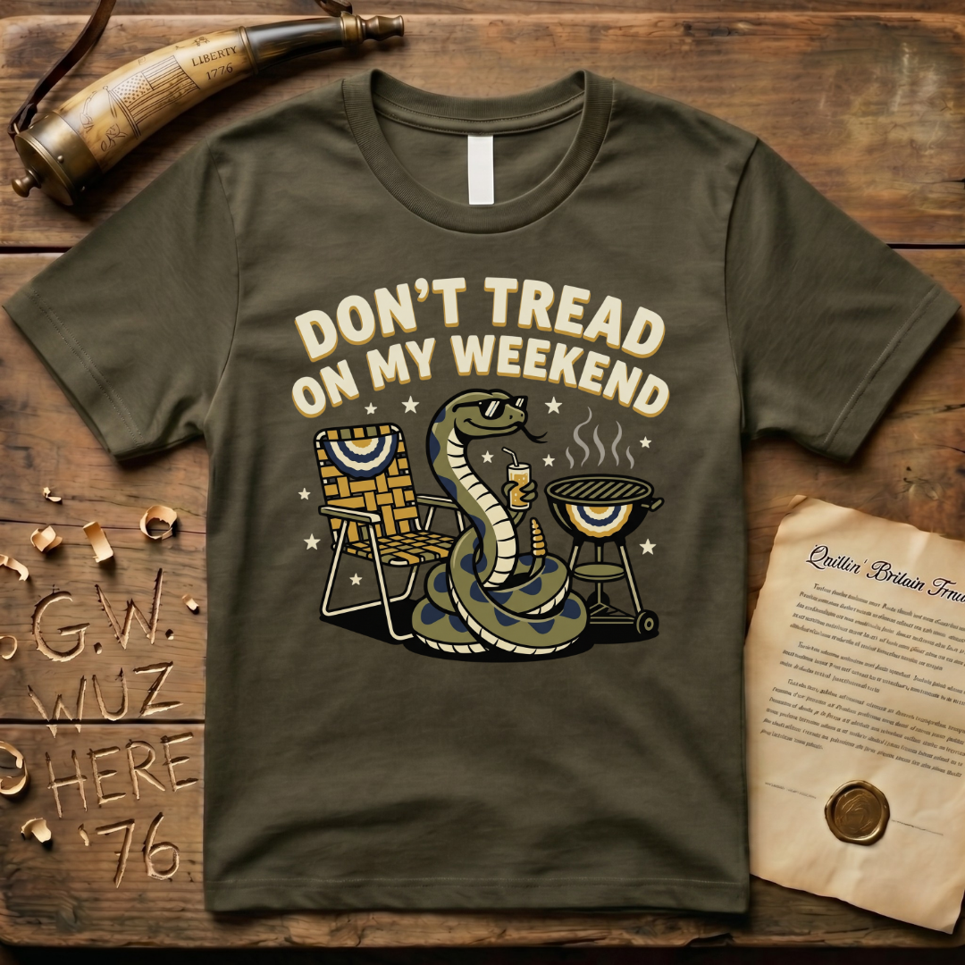 Don't Tread on My Weekend Snake Dark T-Shirt