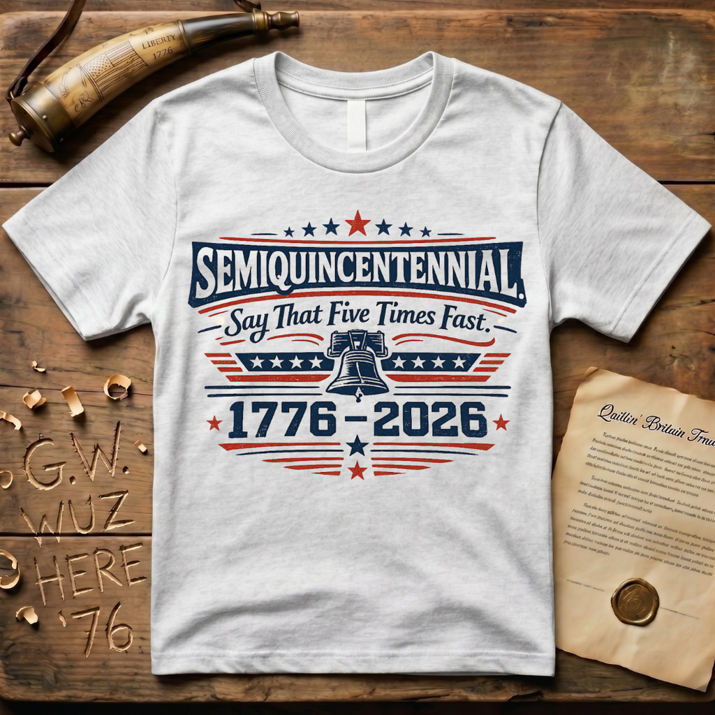 Semiquincentennial Say That Five Times Fast 1776-2026 T-Shirt