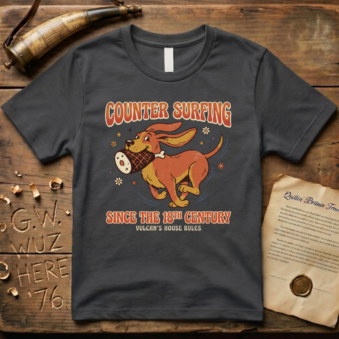 Vulcan Counter Surfing Since the 18th Century Dark T-Shirt