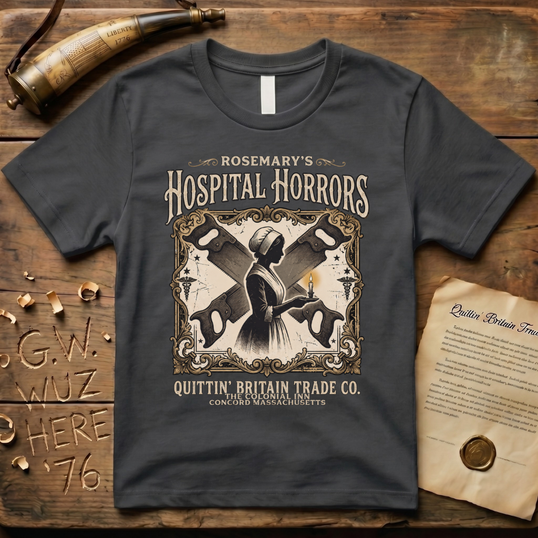 Rosemary's Hospital Horrors The Colonial Inn Ghost Story Dark T-Shirt