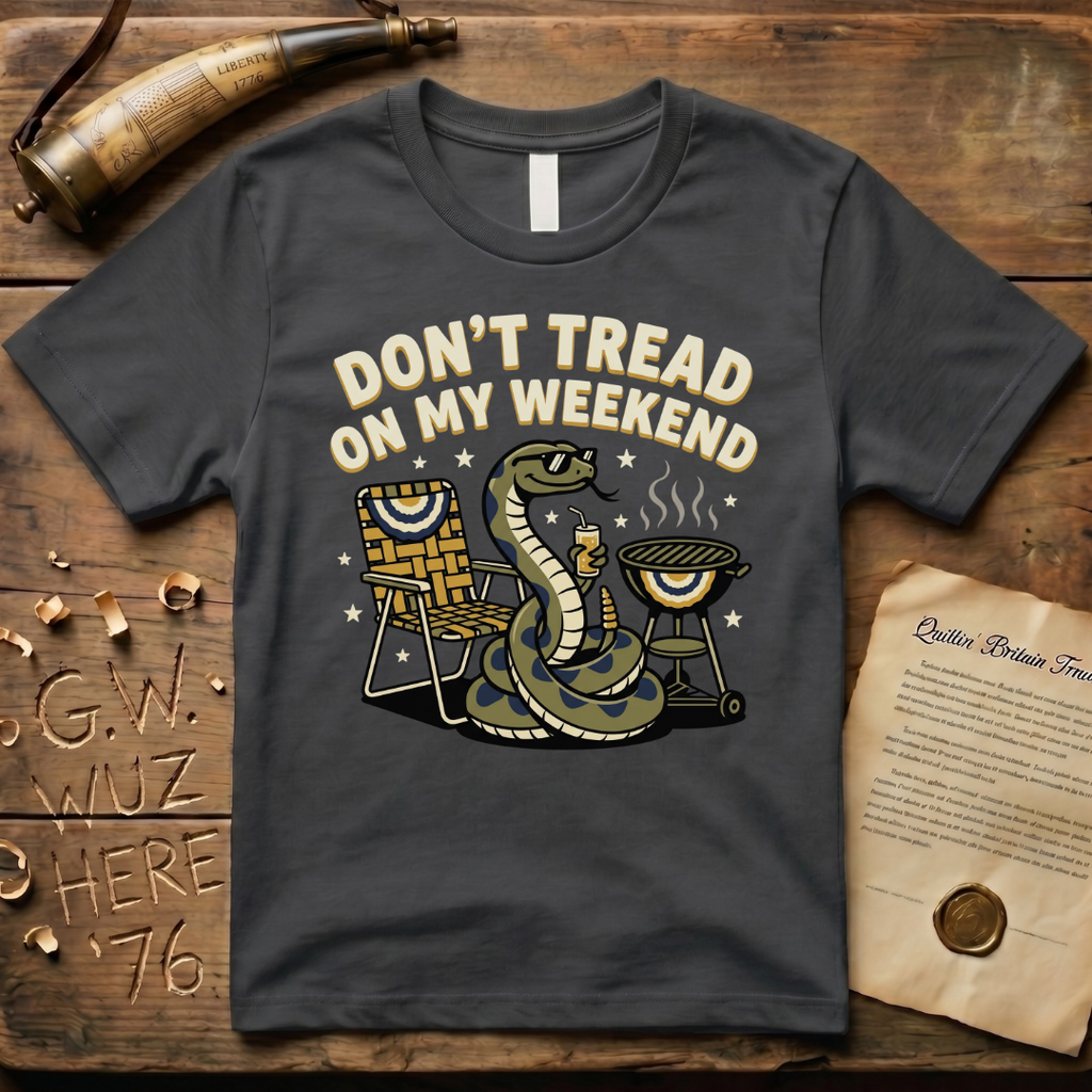 Don't Tread on My Weekend Snake Dark T-Shirt