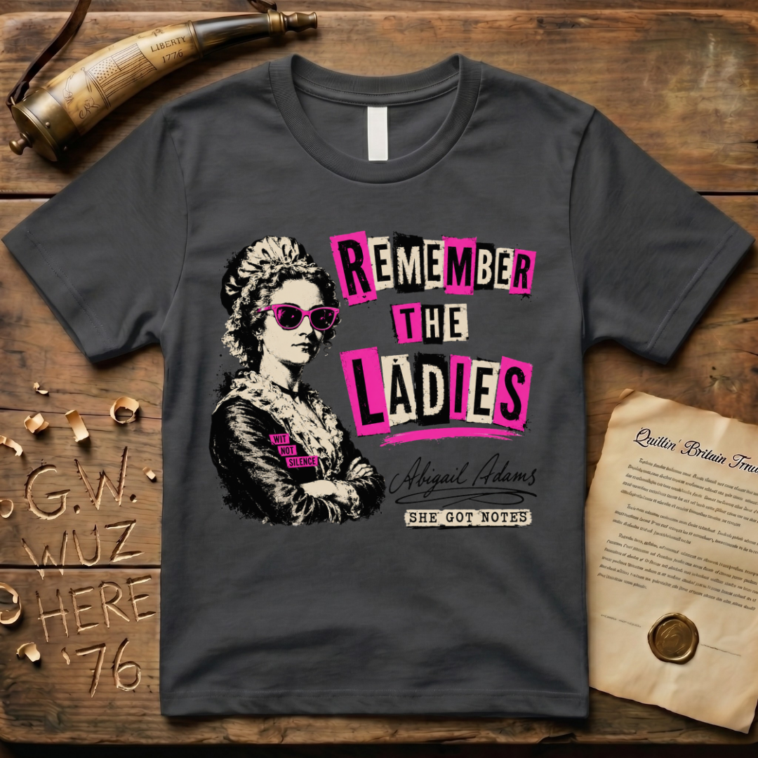 Abigail Adams - Wit Not Silence - She Got Notes - Punk T-Shirt