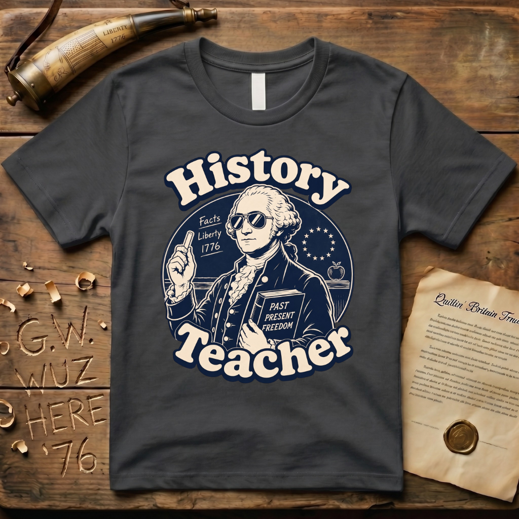 Cool American History Male Teacher - Revolutionary War Era T-Shirt