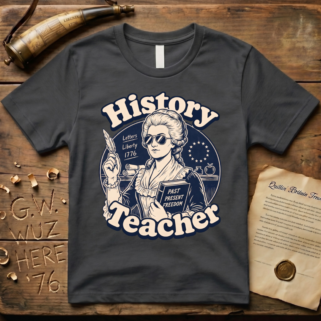 Cool American History Female Teacher - Revolutionary War Era T-Shirt