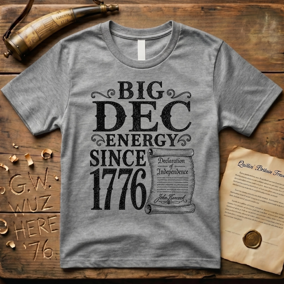 Big DEC Energy Since 1776 Declaration of Independence Light T-Shirt