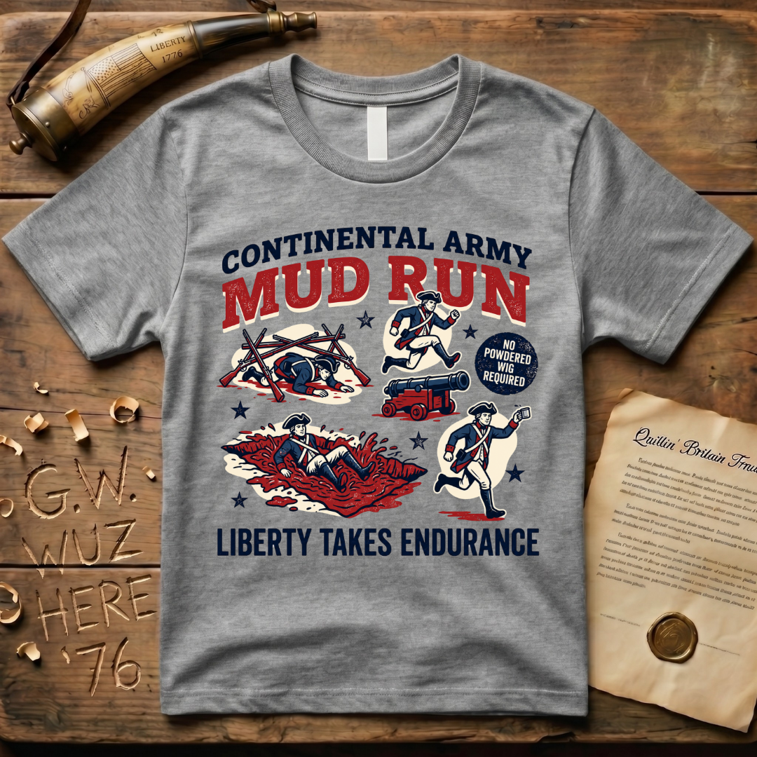 Continental Army Mud Run Liberty Takes Endurance T-Shirt