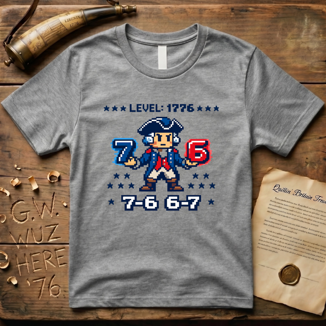 8-Bit George Washington 6-7 7-6 T-Shirt