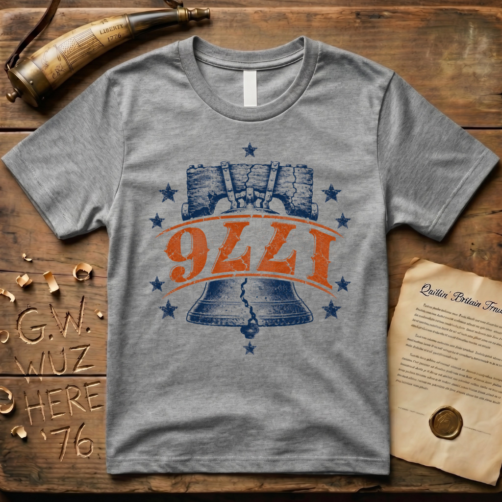 Upside Down 1776 Liberty Bell T-Shirt