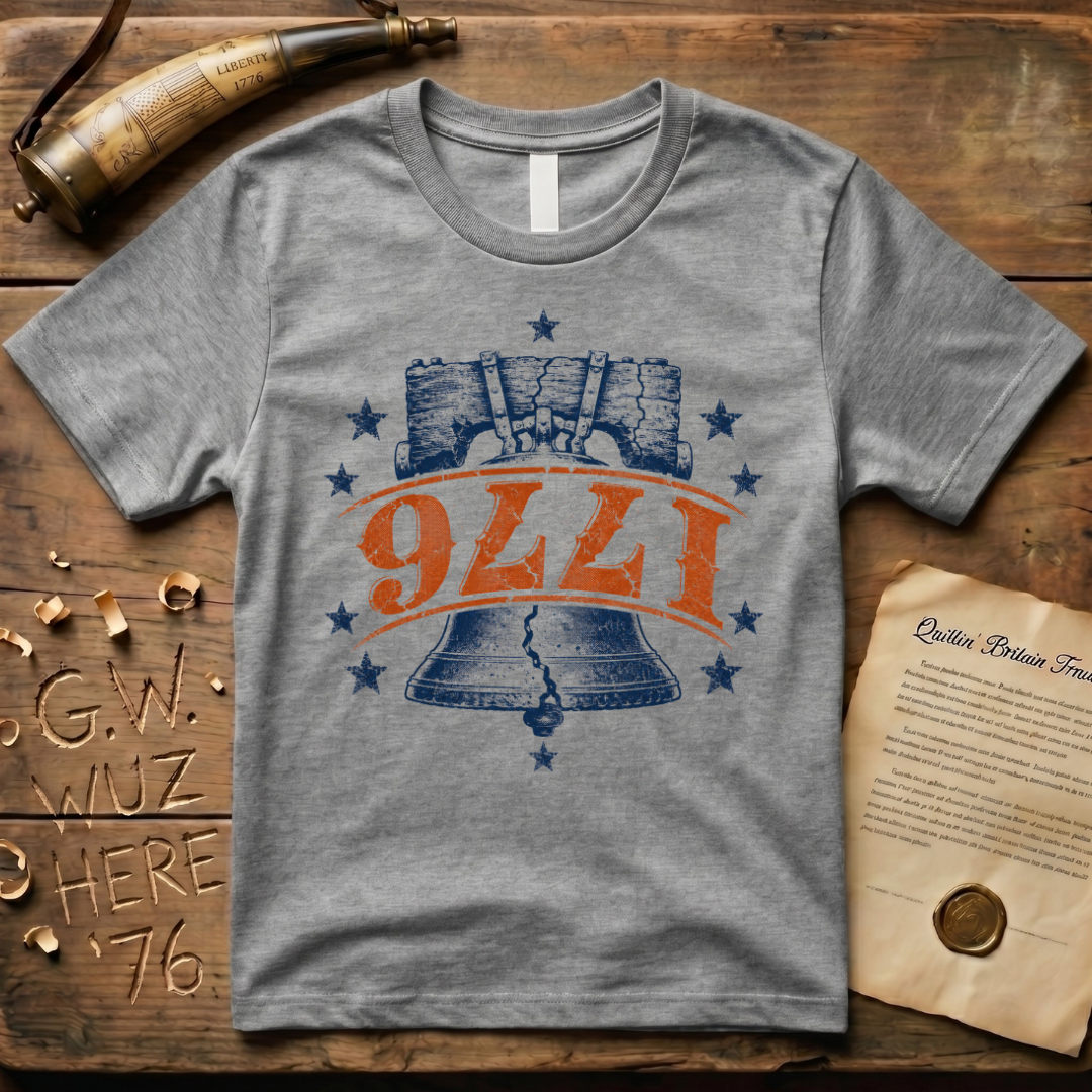 Upside Down 1776 Liberty Bell T-Shirt