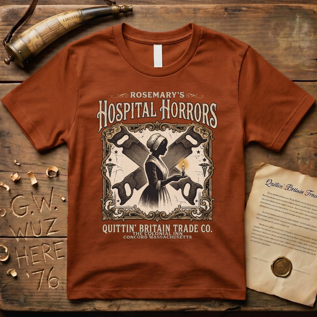 Rosemary's Hospital Horrors The Colonial Inn Ghost Story Dark T-Shirt