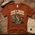Don't Tread on My Weekend Snake Dark T-Shirt