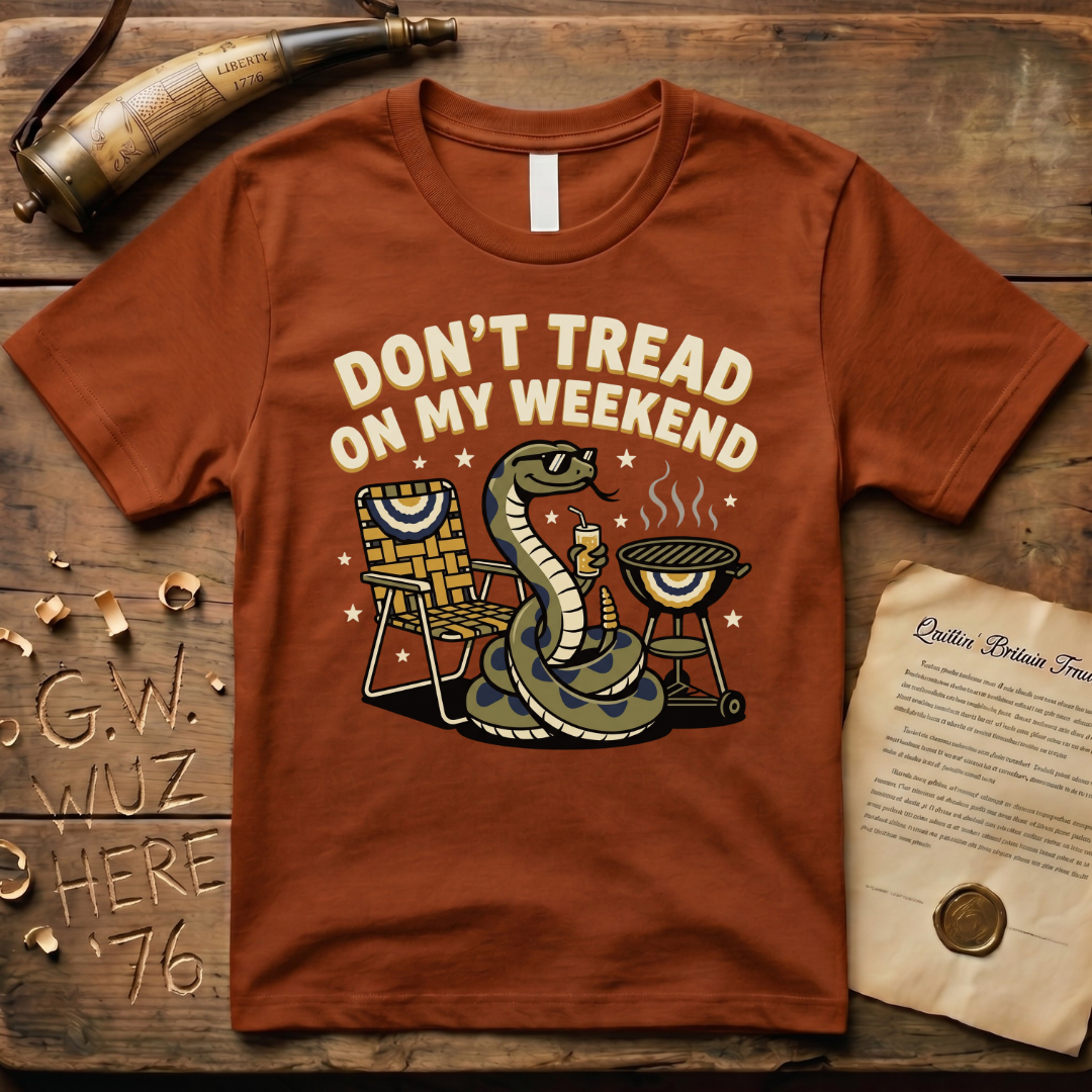 Don't Tread on My Weekend Snake Dark T-Shirt