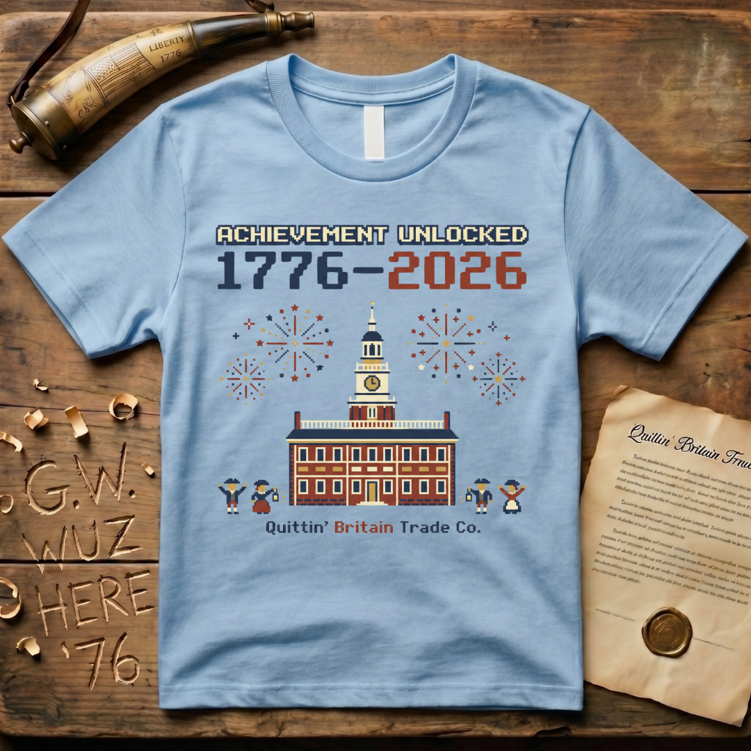 8-Bit Semiquincentennial Achievement Unlocked 1776-2026 T-Shirt