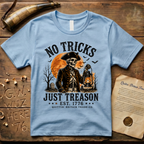 No Tricks Just Treason Halloween QBTC 1776 Light T-Shirt