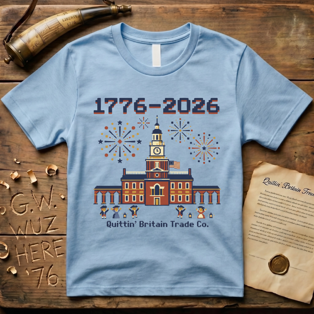 8-Bit Semiquincentennial 1776-2026 Celebration T-Shirt