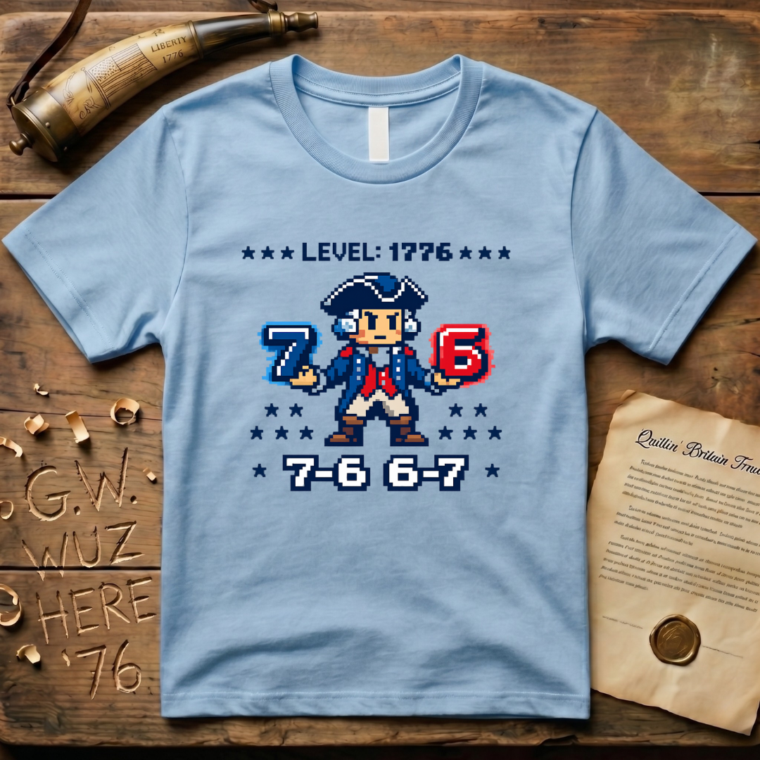 8-Bit George Washington 6-7 7-6 T-Shirt