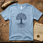 Liberty Runs Deep Minimalist Liberty Tree Skull Roots T-Shirt