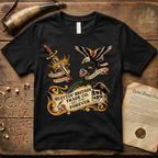 American Traditional Tattoo Quittin' Britain Forever 1776  T-Shirt