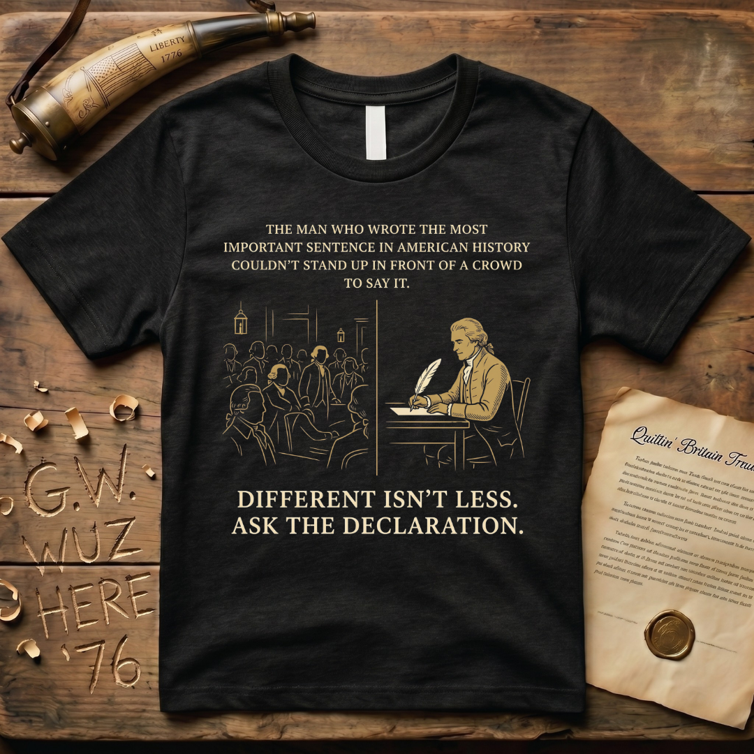 Different Isn't Less - Ask the Declaration - Celebrating Neurodivergence T-Shirt