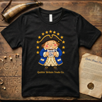 Liberty & Lattes Printed Patchwork Cute Patriot Coffee T-Shirt
