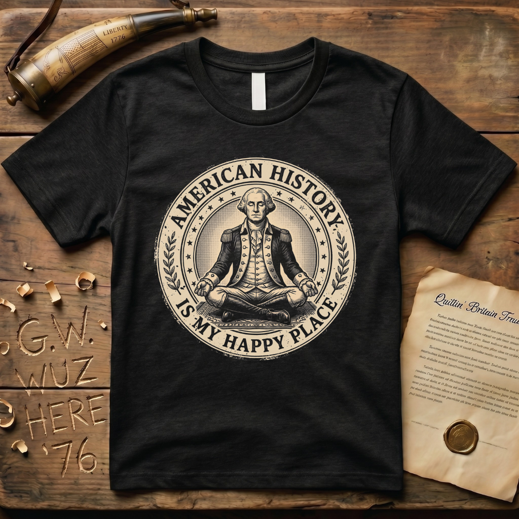 American History is My Happy Place Yoga T-Shirt