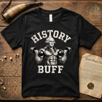 History Buff George Washington Huge Dark Design T-Shirt