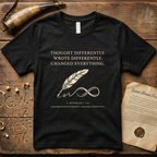 Thomas Jefferson - Changed Everything - Gold Autism Infinity Symbol T-Shirt