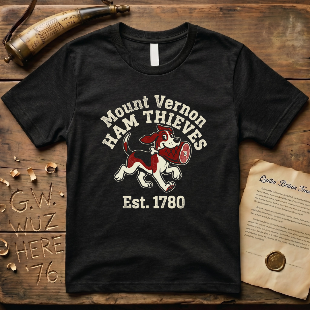 Vulcan - Mount Vernon Ham Thieves Est. 1780 Dark T-Shirt